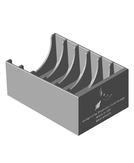 Mason Jar Lid Rack 3d model