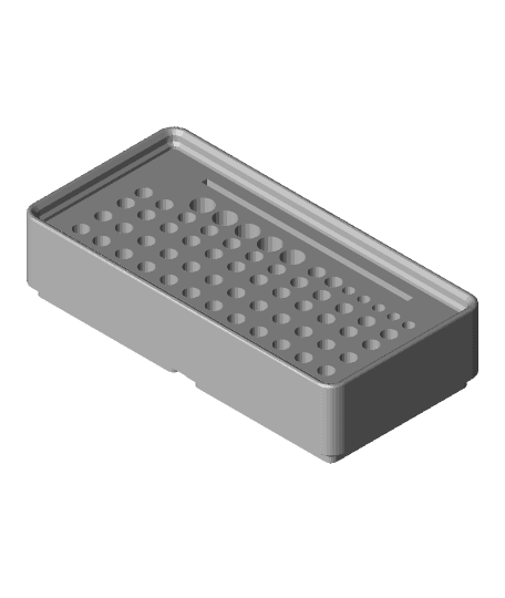 Parkside Bit holder for Gridfinity 3d model