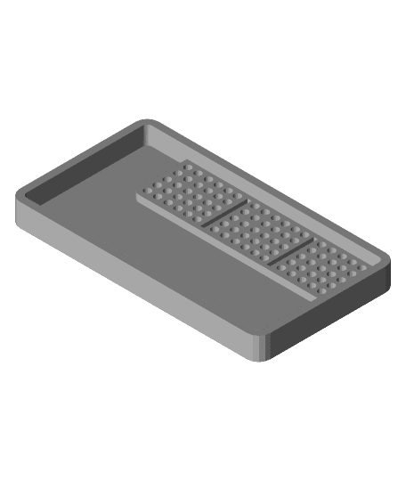 Tray for Screws with separating holes 3d model