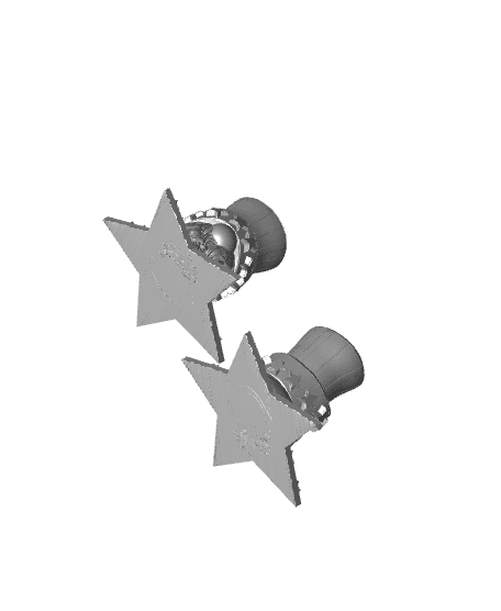 Stars and Stripes Top Hat Gnome 3d model