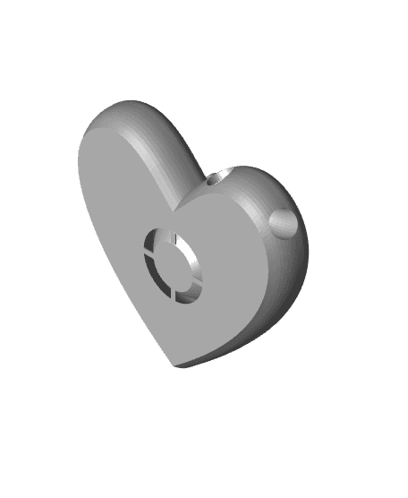 Heart Paw Fidget Spinner 3d model
