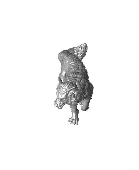 Wolf Neya - With Free Dragon Warhammer - 5e DnD Inspired for RPG and Wargamers 3d model