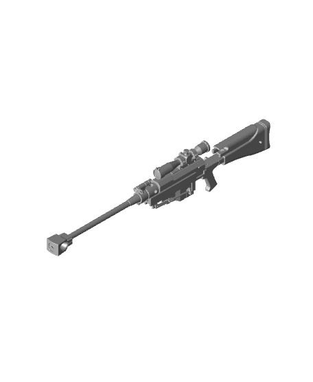 Sword Art Online Sinon Hecate II Rifle Basic Model  3d model