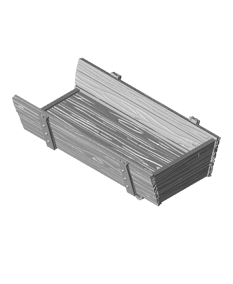 Wagon Trailer With Working Steering 3d model