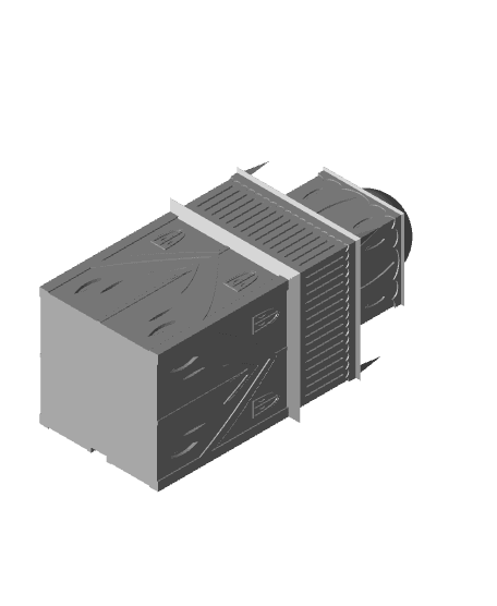 MTG EDH DECK BOX URZA TOWER 100+ SINGLE SLEEVED CARDS 3d model