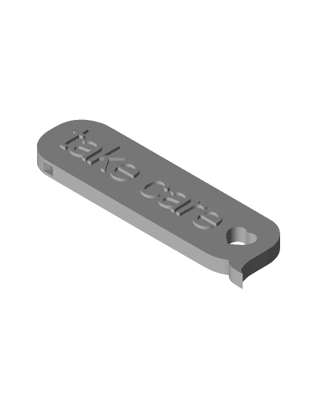 Take Care Keychain 3d model