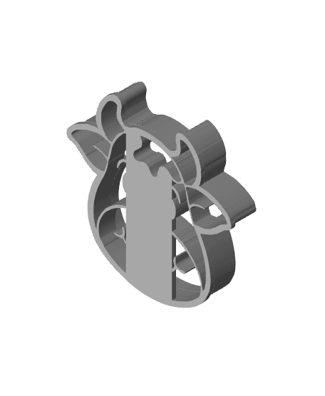 Cow Cookie Cutter, Biscuit Cutter 3d model