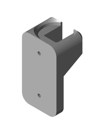 Prybar Holder - No-support-needed version 3d model