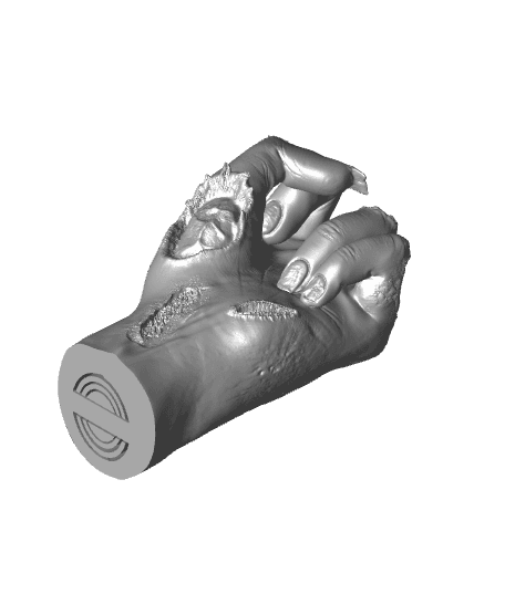 Collapsing Middle Finger - Zombie Edition 3d model