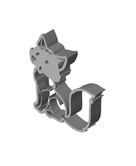 Fox Cookie Cutter, Biscuit Cutter 3d model