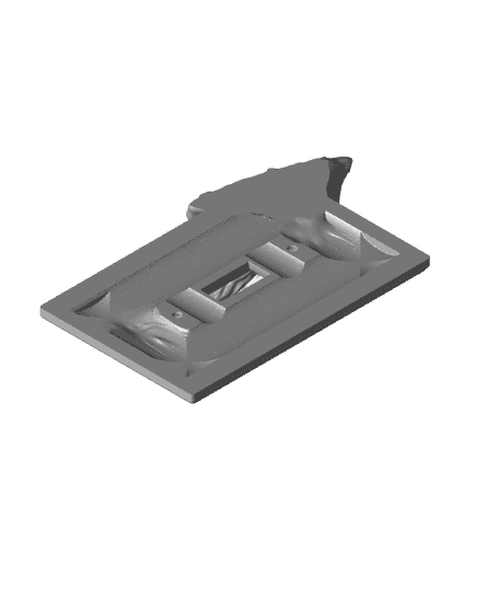 BIG SHROOM ORNATE - LIGHT SWITCH PLATE 3d model