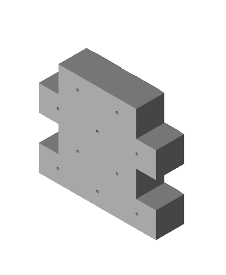 Brick Wall Desk Organiser - Modular 3d model