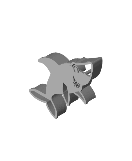 Shark Cookie Cutter, Biscuit Cutter 3d model