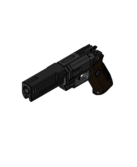 JP Defence Revolver Concept - Source File 3d model