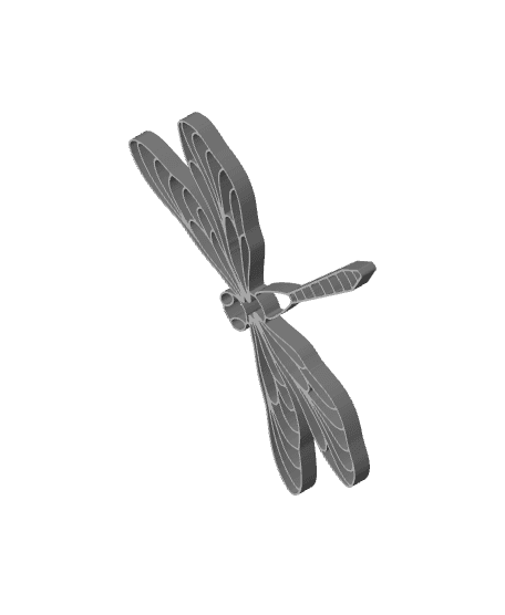 dragonfly wall art dragon fly wall decor insect decoration 3d model