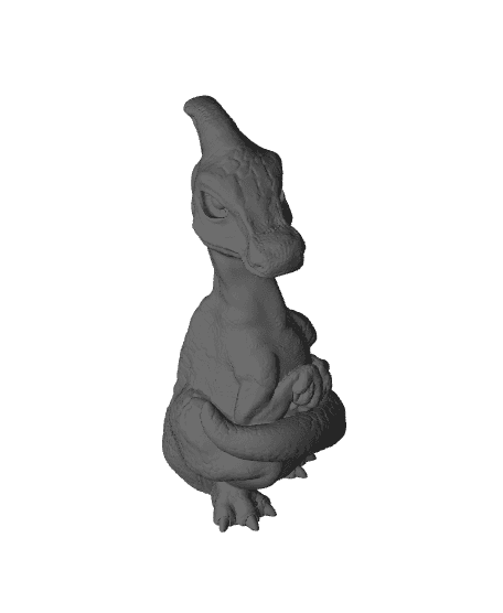 Baby Parasaurolophus by PixelandPlastic full viewable 3d model