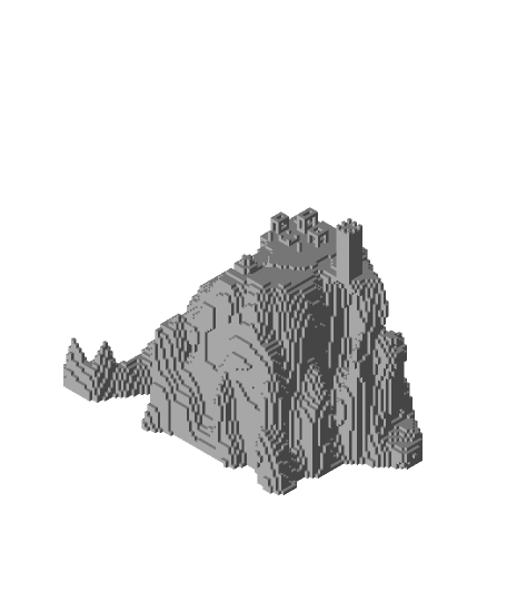 Minecraft Desert Temple Island 3d model