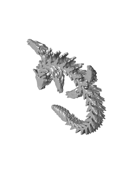 Tsunami Dragon - Articulated Dragon  - Bambu Multicolor & STL 3d model