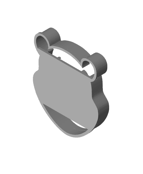 Teddy Bear Cookie Cutter, Biscuit Cutter 3d model