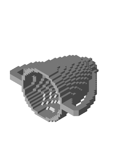 Pixel Trophy Base.stl 3d model