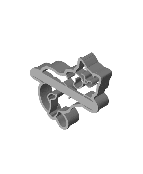 Kitty Rol Cookie Cutter, Biscuit Cutter 3d model