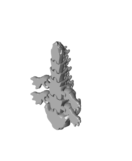 Mini Fire Dragon 3d model