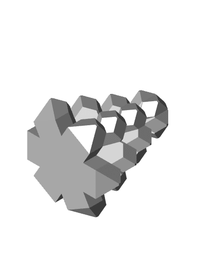 Crystal Tree - 6 Sided Version 3d model