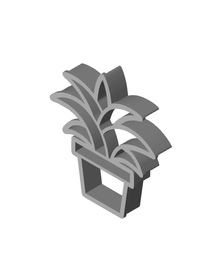 Flower Cookie Cutter, Biscuit Cutter 3d model