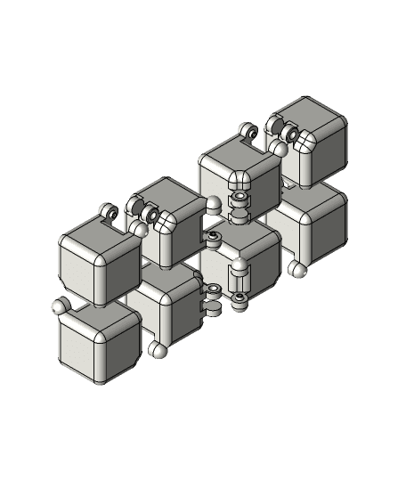 Fidget Cubes  type 3 .sat 3d model