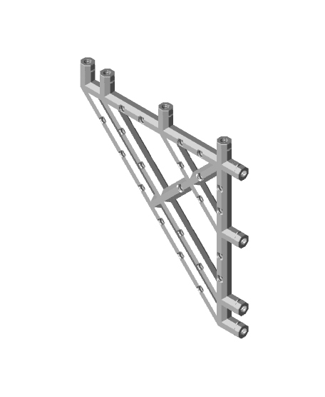 8x8 Bracket - Bolt-Locked Inserts 3d model