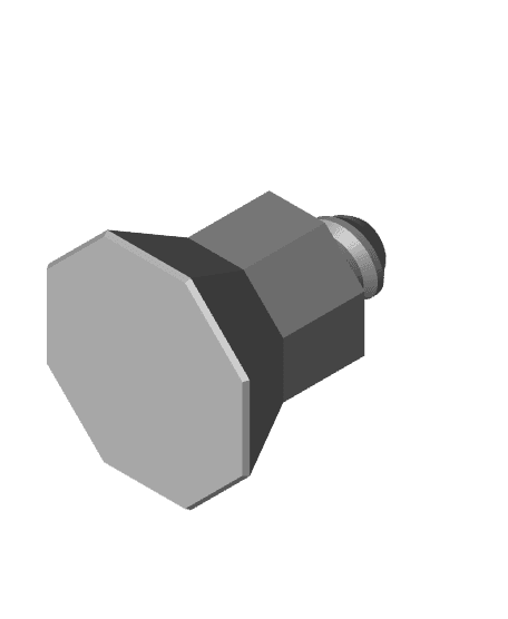 15 mm Offset Peg 3d model