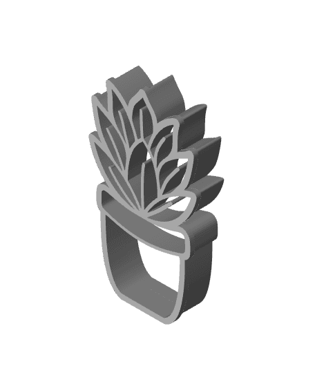 Flower Cookie Cutter, Biscuit Cutter 3d model