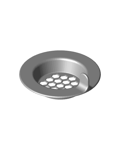 Sink Drain Cover - with Handle 3d model