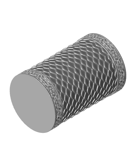 Dragon Scale Beer Can Holder 3d model