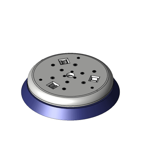 Turntable with  multiple mounting options 3d model