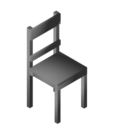 School Chair 3d model