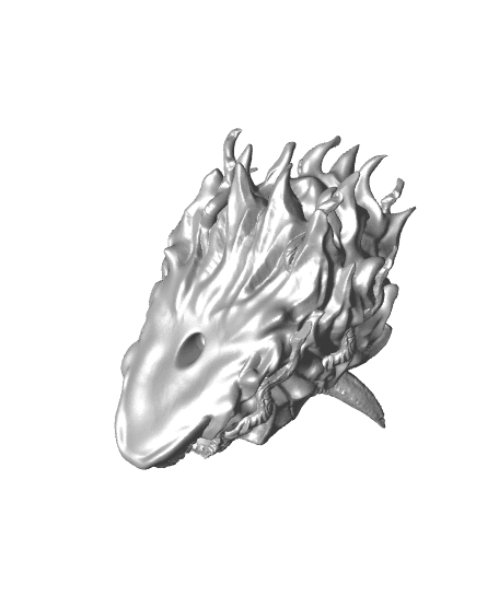 Flameskull Miniature (Pre-Supported) 3d model