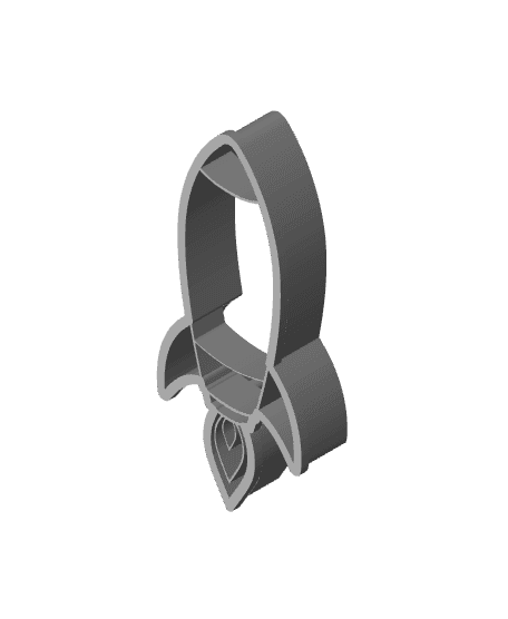 Rocket Cookie Cutter, Biscuit Cutter 3d model