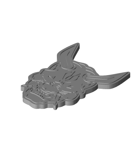 Oni Charm 5 (with outline) 3d model