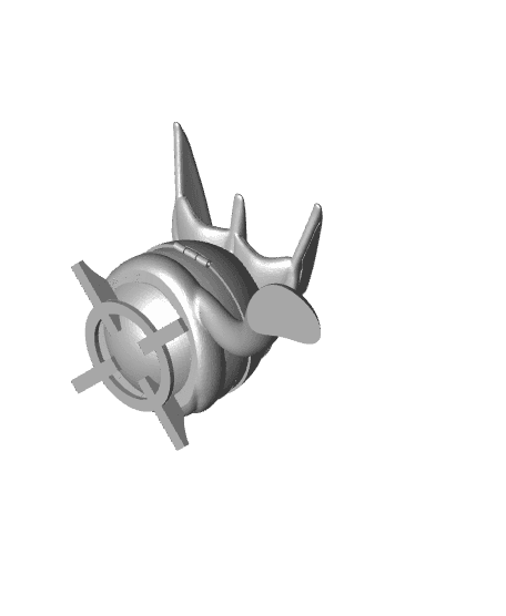 GreniBall Greninja Themed Pokeball - Fan Art 3d model