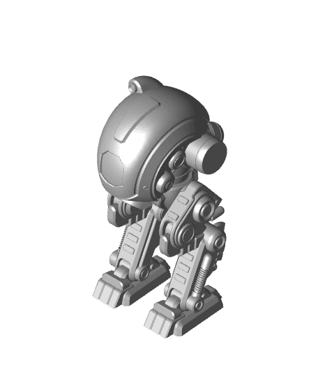 Xeno Mech Modular Miniature: Alien Mech Battle Unit for Tabletop Wargames – Royalty-Free 3d model