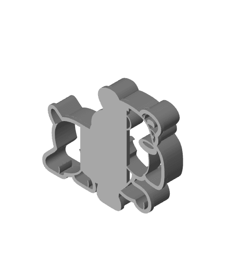 Dog Cookie Cutter, Biscuit Cutter 3d model