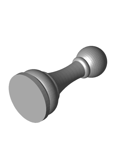 Peão de Xadrez, 3D CAD Model Library