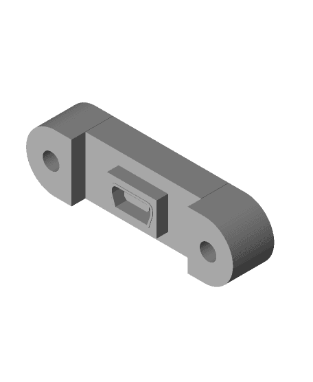 USB Mini extended connector  3d model