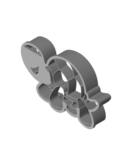 Turtle Cookie Cutter, Biscuit Cutter 3d model