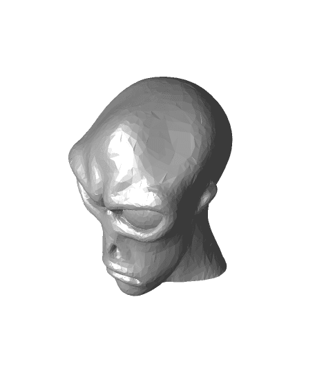 Alien head pencil topper 3d model