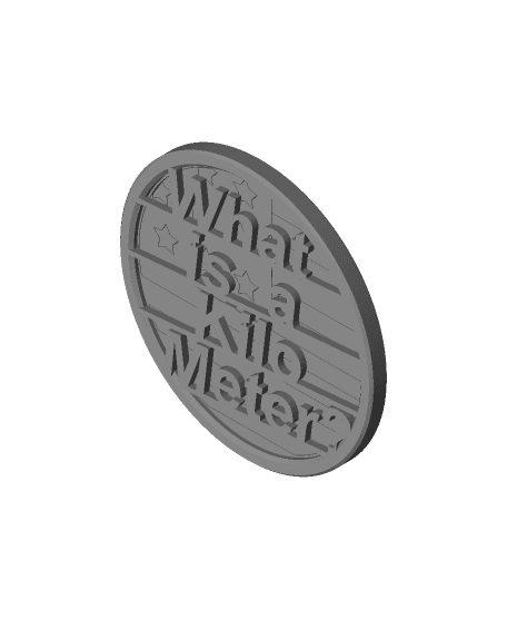 What is a Kilo Meter Coaster 3d model