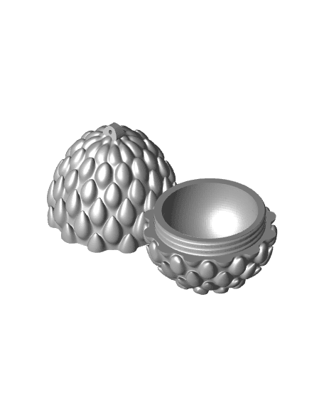 DRAGON EGG KEYCHAIN 012 - Print in place - STL File  3d model