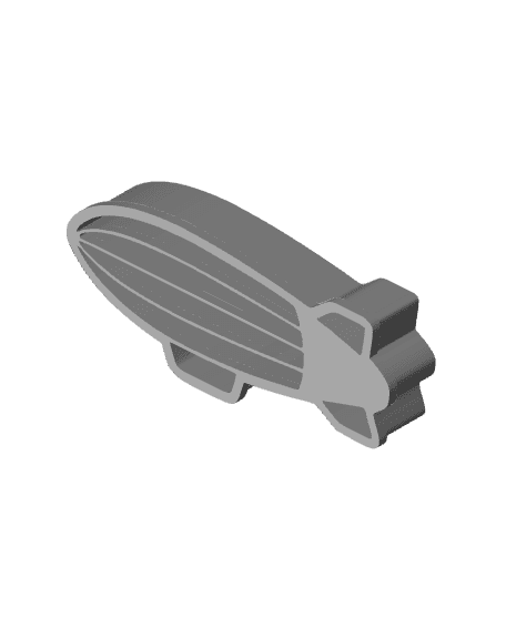 Zeppelin Cookie Cutter, Biscuit Cutter 3d model