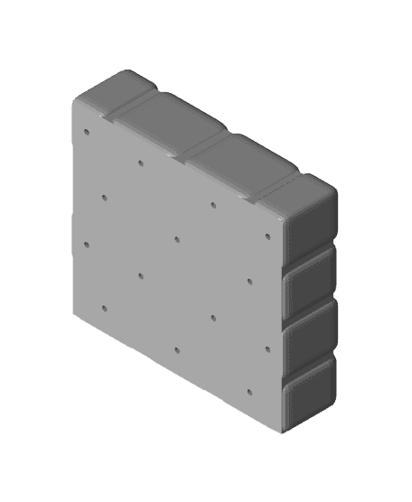 Brick Wall Drawer Desk Tidy 3d model